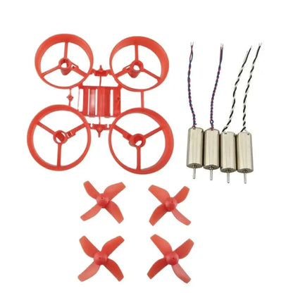 Furibee F36 DIY Mini RC Drone 65mm Wheelbase Frame Kit W/ Propeller 4Pcs 615 Motors JJRC H36 Eachine E010 Red Black White - petguardiansupplies