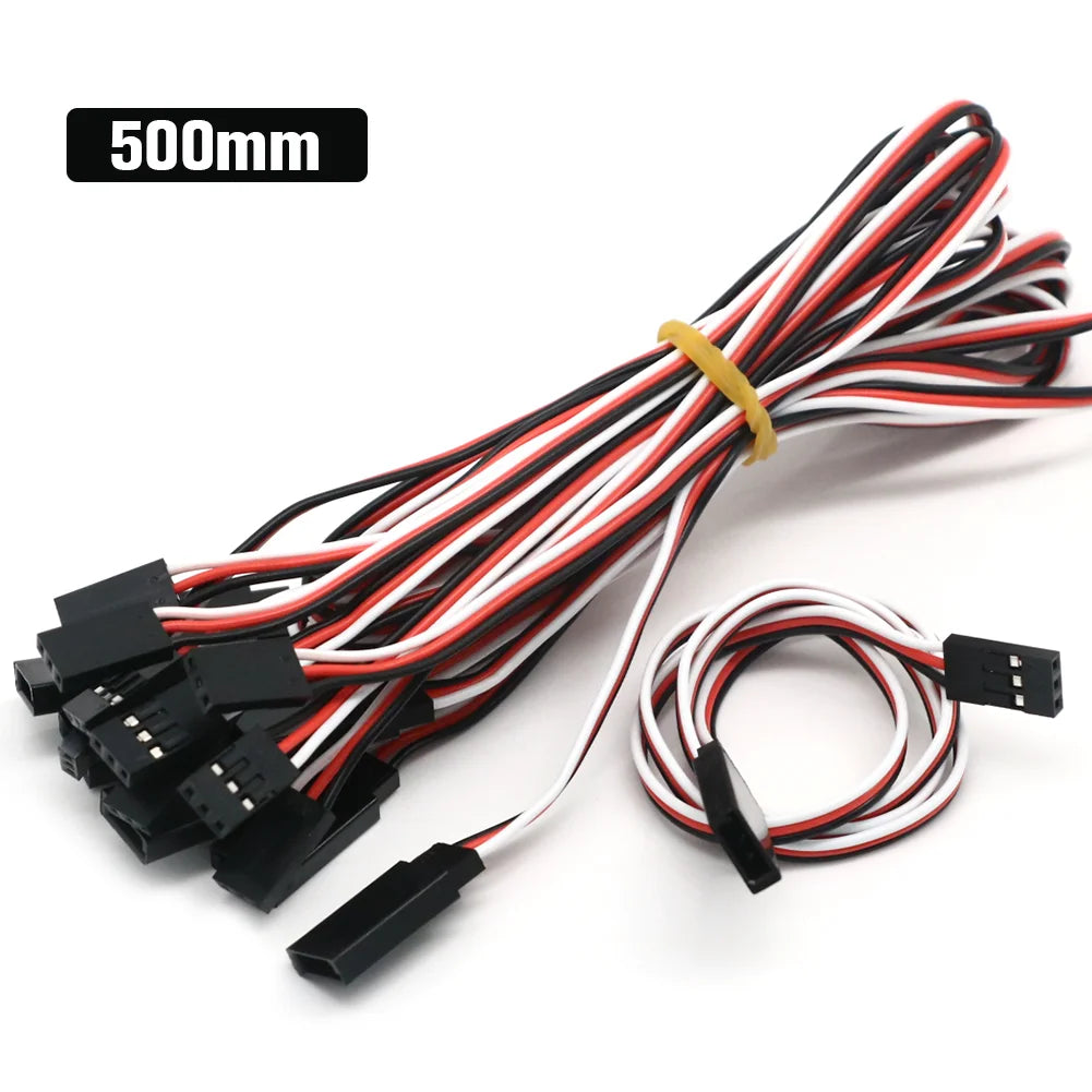 10pcs/lot 10cm 15CM 30CM 50CM 100CM RC Servo Extension Cord Cable Wire 150mm Lead JR Wholesale - petguardiansupplies