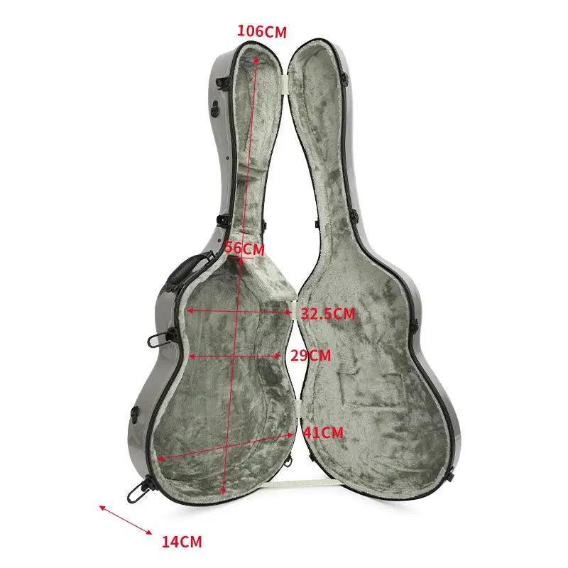 41 Inch Acoustic Guitar Case Waterproof Light Weight ABS Portable Guitar Hard Carring Case Guitar Accessories - petguardiansupplies