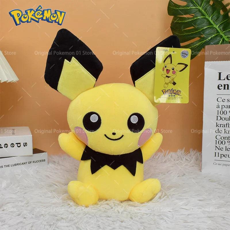 Kawaii Pichu Original Pokemon Plush Doll Cartoon Pokemon Peluche Stuffed Toy Birthday Ornaments Gift for Kids - petguardiansupplies