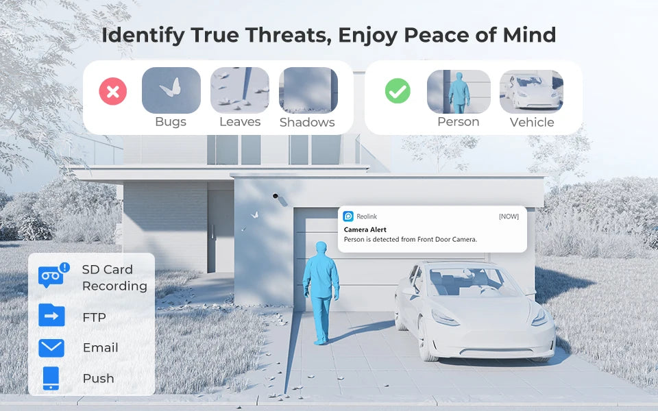Reolink Smart Security Camera 5MP Outdoor Infrared Night Vision Cam with Human/Car/Pet Detection POE IP Camera - petguardiansupplies