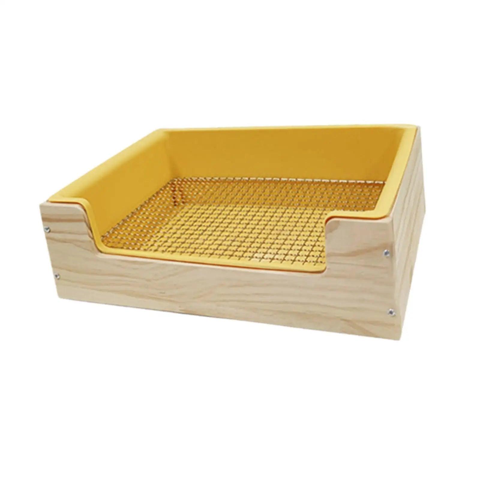 2 in 1 Rabbit Hay Feeder Box,Bunny Feeding Manger,Food Feeding Manger,Hay Holder with Toilet for Hamster,Bunny,Small Animals - petguardiansupplies