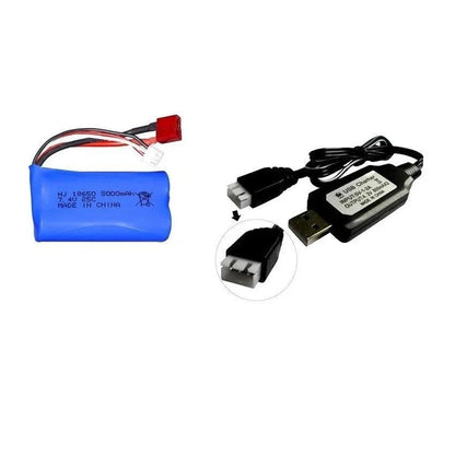 Battery For Wltoys 144001 A959-B A969-B A979-B K929-B 12428 12423 10428 RC Car Spare Parts 18650 2S 7.4V 3000mah lipo Battery - petguardiansupplies