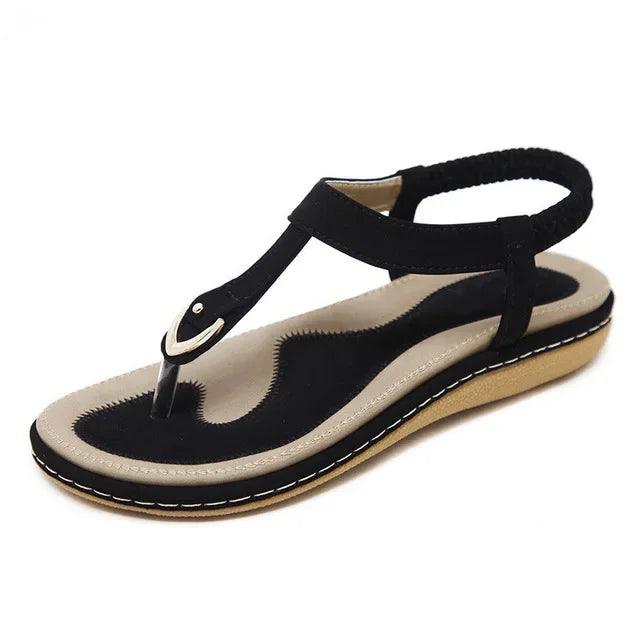 TIMETANG summer shoes women bohemia beach flip flops soft flat sandals woman casual comfortable plus size wedge sandals C065 - petguardiansupplies