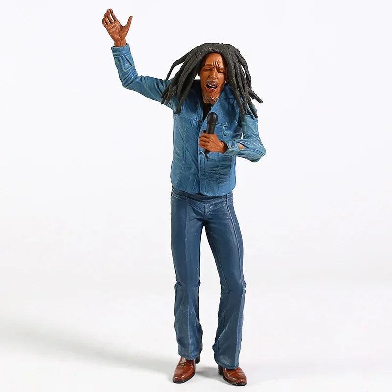 Bob Marley Music Legends Jamaica Singer & Microphone PVC Action Figure Collectible Model Toy 18cm - petguardiansupplies