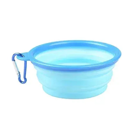 1000/350ml Solid Color Foldable Dog Bowl Food Container Collapsible Dog Bowl Water Dish Feeder Portable Water Bowl for Pet Cats - petguardiansupplies