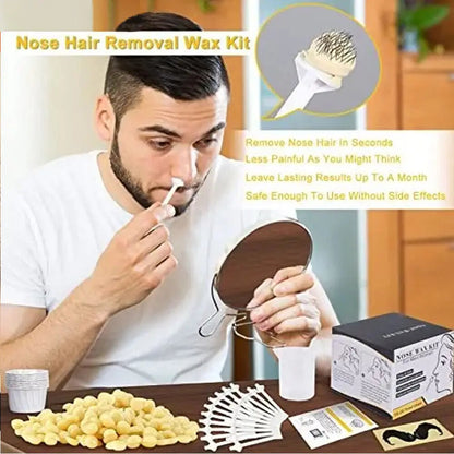 Portable Nose Wax Kit Painless Paper-Free Beans Depilation for Men and Women - petguardiansupplies