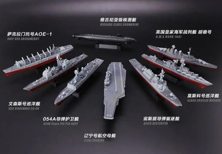 4D Assembled Ship Model Liaoning Battleship Modern Class Battleship Aircraft Carrier Model Military Warship Model Toy - petguardiansupplies