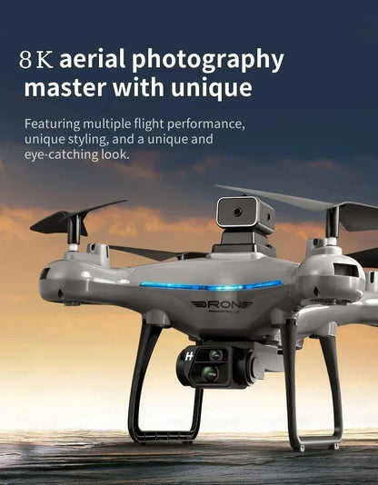 KY102 Drone Professional 8K HD Dual Camera Aerial 360 Obstacle Avoidance Optical Flow Four-Axis RC Aerocraft Drone 2024 New Toy - petguardiansupplies