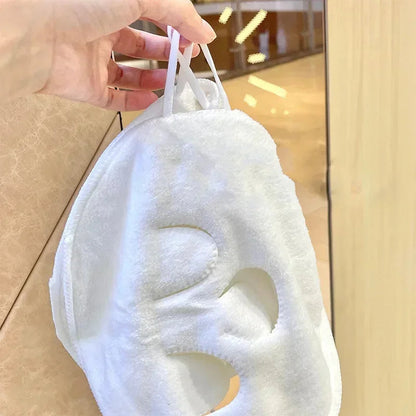 Soft Wet Cotton Face Towel Mask for Deep Cleaning and Beauty Care Non-Electric Ideal for Eye Opening and Pore Cleansing - petguardiansupplies