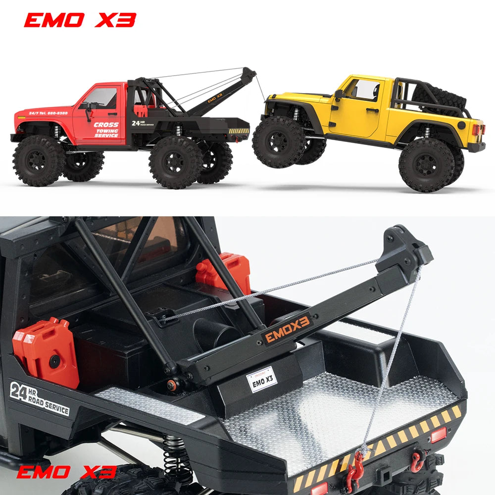 NEW CROSSRC EMO X3 Northeastern Tigers 1/8 RC Electric Remote Control Model Car Crawler Road Rescue Vehicle - petguardiansupplies