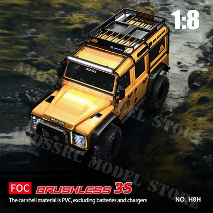 New MJX 1/8 FOC Sensory Brushless H8H Westward ALLLOCK The Defender Simulation Climbing Model RC Car 2S/3S - petguardiansupplies