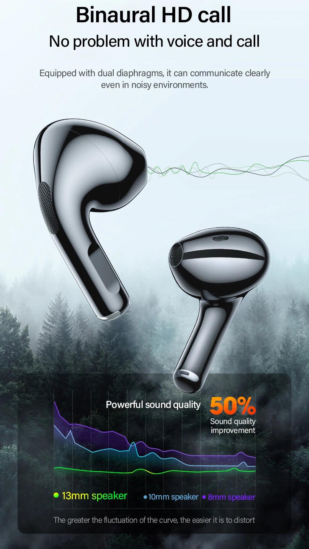 New Lenovo LP40 Earphones TWS Wireless Bluetooth Earbuds Bass Touch Control Stereo Noise Reduction Long Standby Original Choice - petguardiansupplies