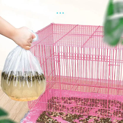 Universal Rabbit Guinea Pig Cage Chassis Film Disposable Easy Removal Plastic Cover Bag For Cats Pet Toilet Litter Accessories - petguardiansupplies