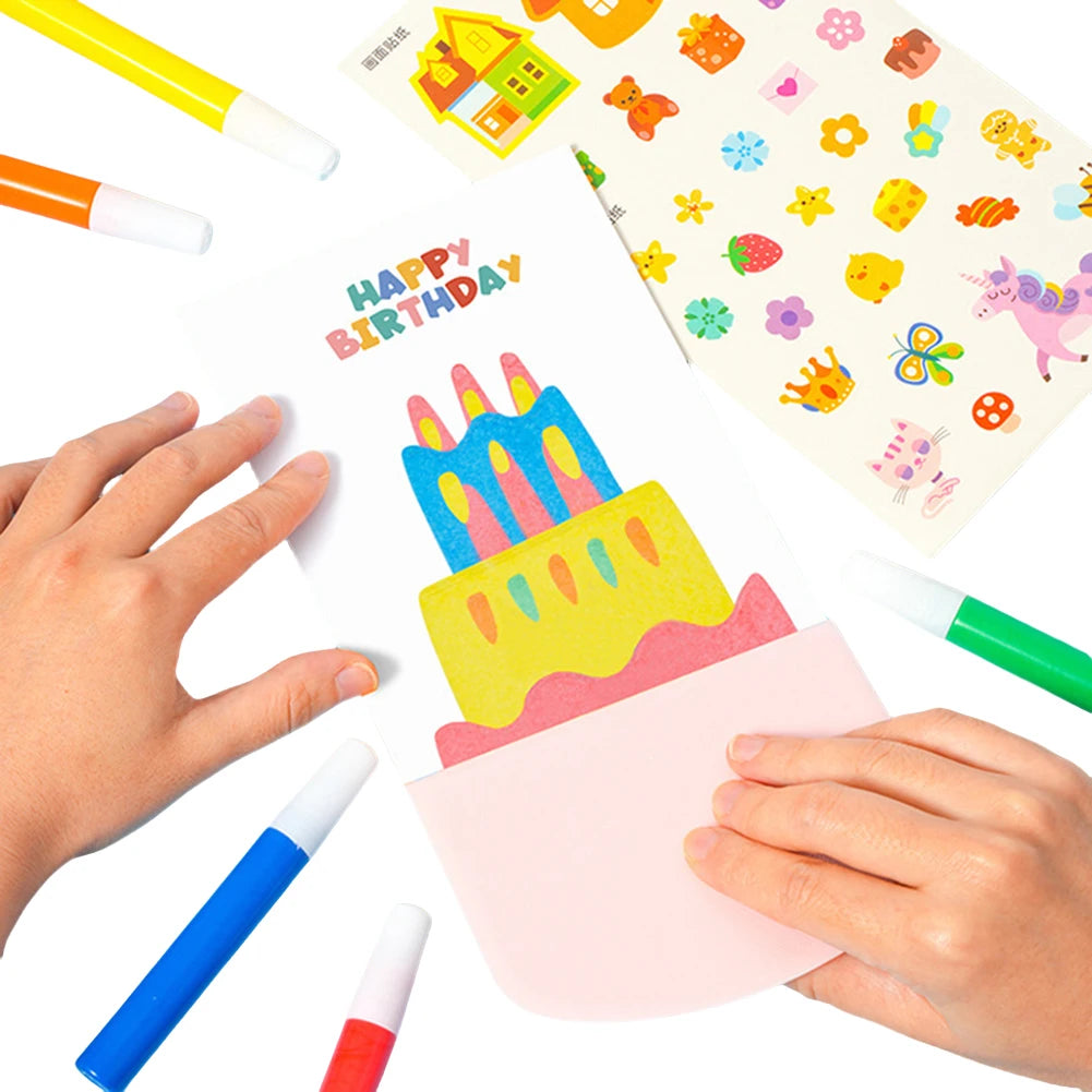 Childrens Painting Crafts Creativity Set Drawing Papers DIY Rainbow Scratch Art for Kids Boys Girls Birthday Christmas Gifts - petguardiansupplies