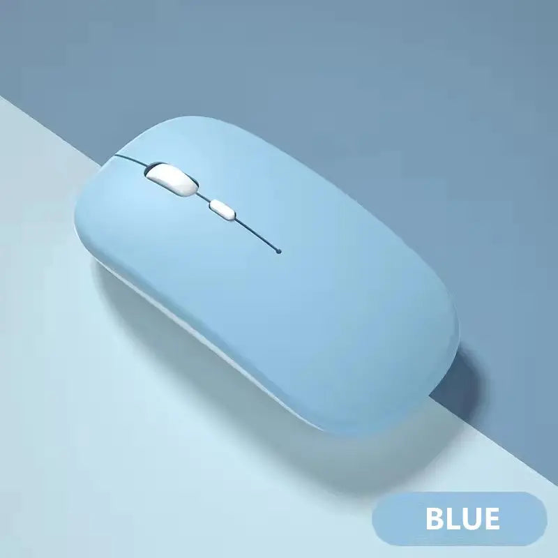 Macaron Rechargeable Wireless Bluetooth Mouse 2.4G USB Mice For Android Windows Tablet Laptop Notebook PC For IPAD Mobile - petguardiansupplies