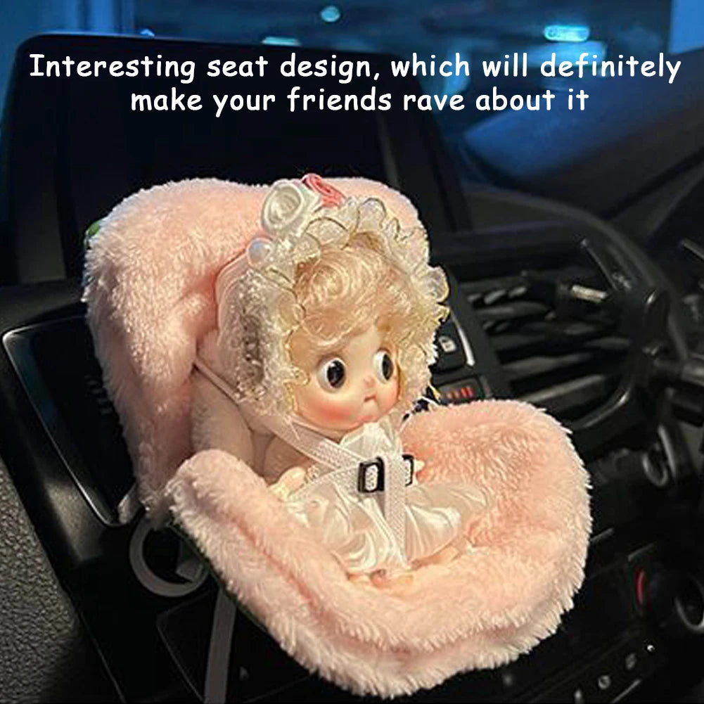 Car Doll Safety Seat for Labbubu Cartoon Doll Accessories for Labubu Doll - petguardiansupplies