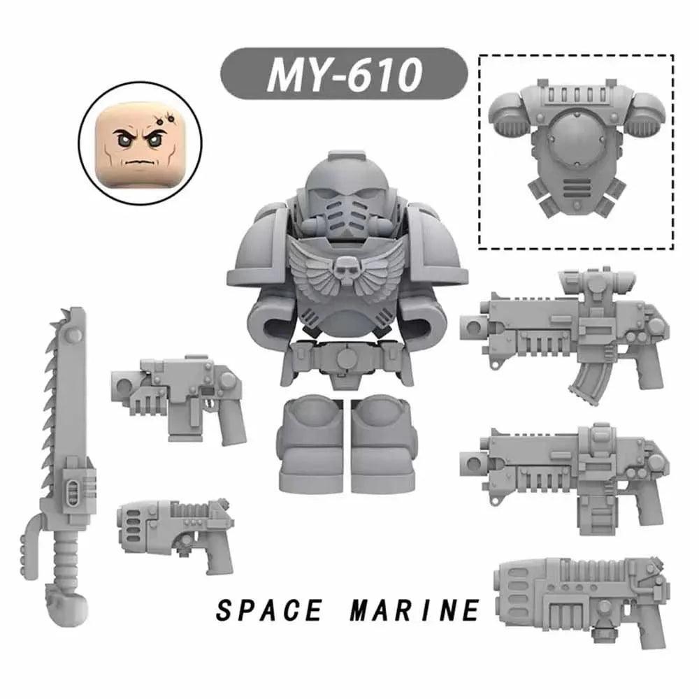 Fallout Games Bricks Space Wolves Marine Raven Guard Salamanders Iron Hands Mini Action Figure Model Toy Building Blocks Gifts - petguardiansupplies