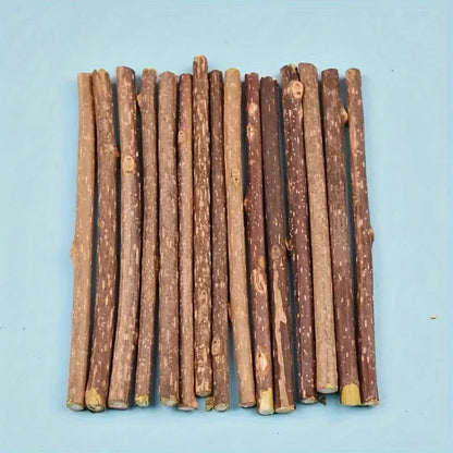 10/15/20 pieces/lot Catnip sticks, pet cat teething toys, natural wooden polygonum sticks, teeth cleaning, boredom relief snacks - petguardiansupplies