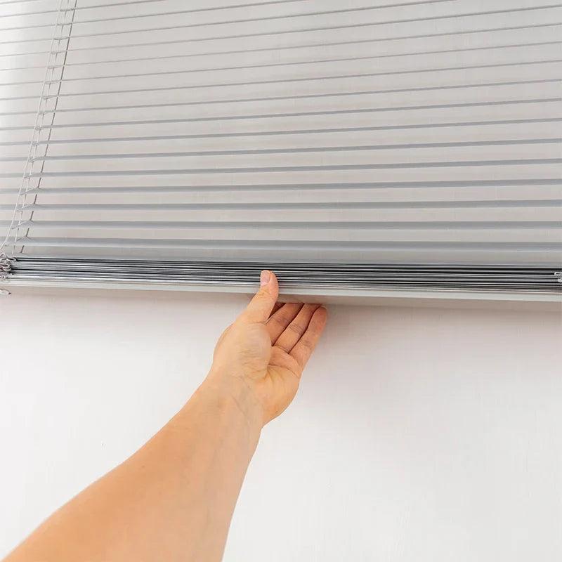 25mm cordless Aluminium mini window blinds manual venetian Blinds - petguardiansupplies