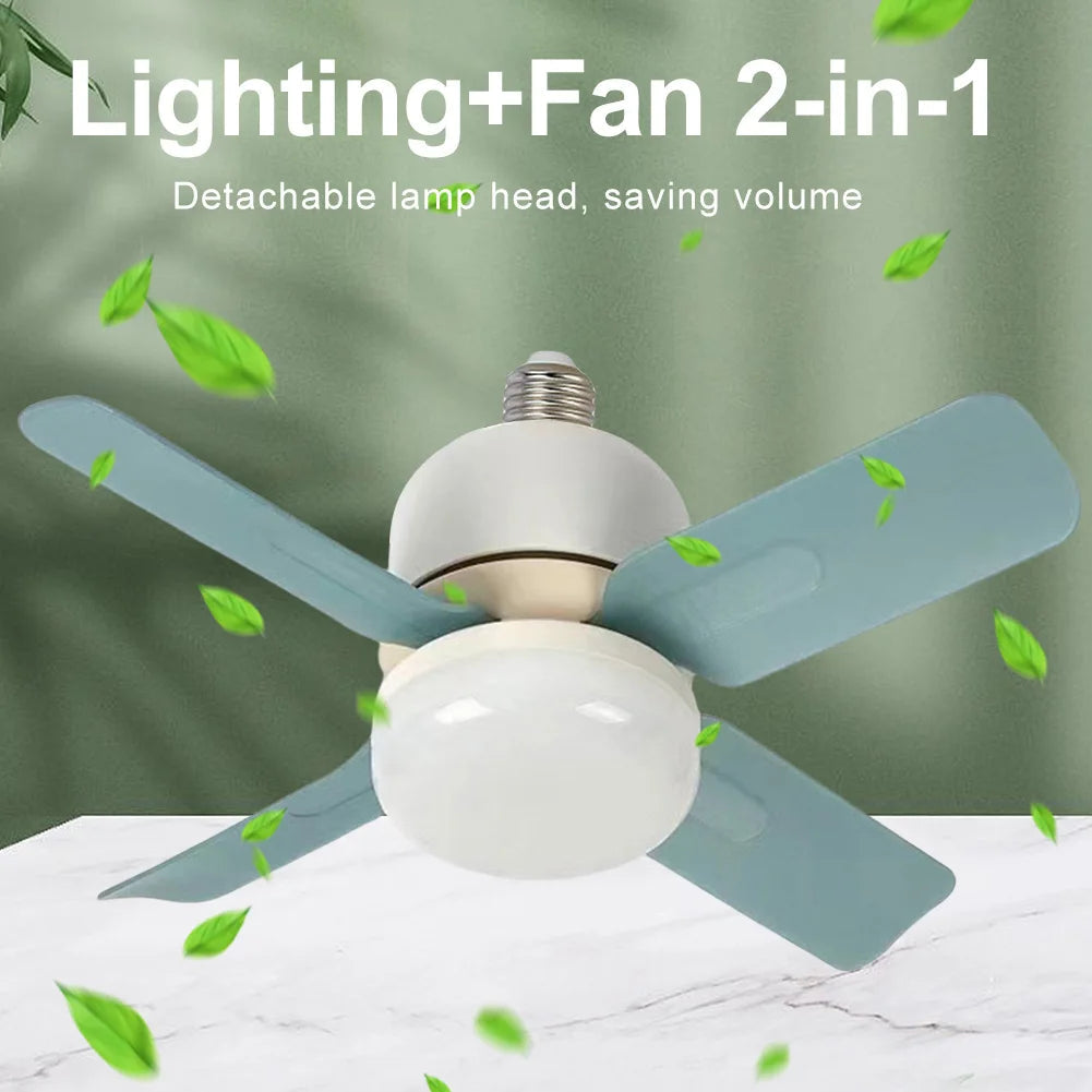 Ceiling Fan Lights E27 14W 85-264V Silent LED Electric Ceiling Fan Lamp With Remote Control for Living Room Bedroom Balcony - petguardiansupplies