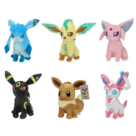 Original Peluche Pokemon Plush Eevee Toys Evolution Leafeon Sylveon Umbreon Espeon Glaceon Jolteon Stuffed Animal Doll Kids Gift - petguardiansupplies