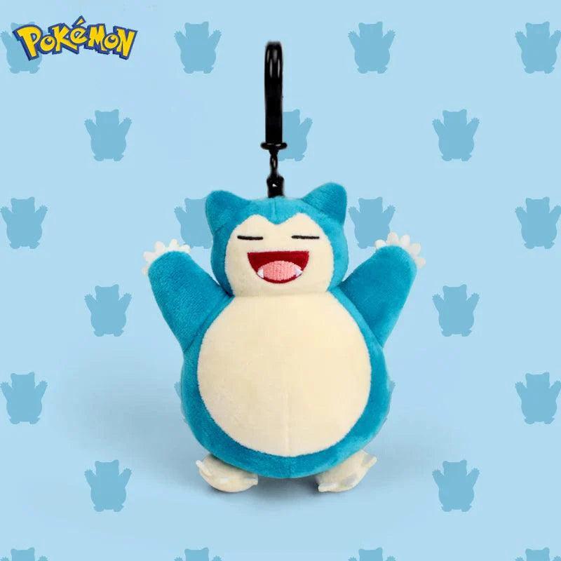 Genuine Animal Pokemon Series Pikachu Snorlax Kawaii Plush Toys Cute Pendant Keyring Keychain Birthday Party Gifts For Kid Boy - petguardiansupplies