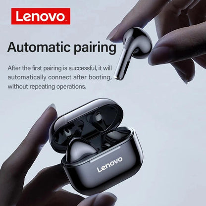 New Lenovo LP40 Earphones TWS Wireless Bluetooth Earbuds Bass Touch Control Stereo Noise Reduction Long Standby Original Choice - petguardiansupplies