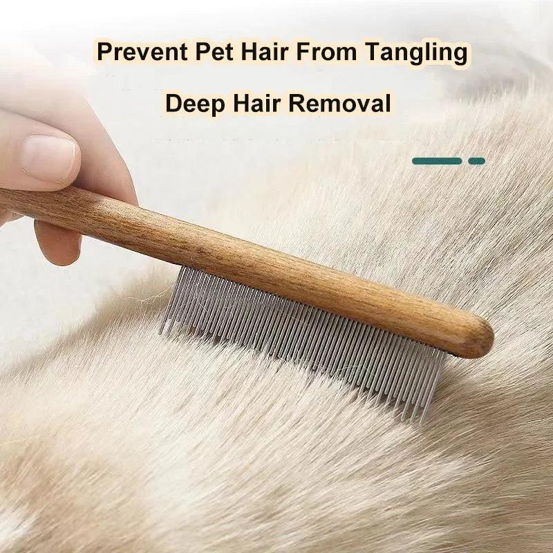 Pet Flea Comb Cat Dog Comb for Fleas Ticks Removal Tools Stainless Steel Grooming Brush For Matted Long Short Hair Pets Products - petguardiansupplies