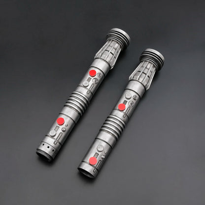 TXQ Darth Maul SNV4 2pcs Handle+Blade JEDI 27sound Double Lightsaber Toys Metal Hilt Light Smooth Swing Sword Laser Proffie - petguardiansupplies