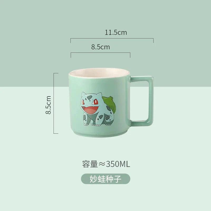 Pokemon Mug Pikachu Charmander Squirtle Psyduck Cartoon Children Creative Water Cup Cute Ceramic Tableware Birthday Gifts - petguardiansupplies