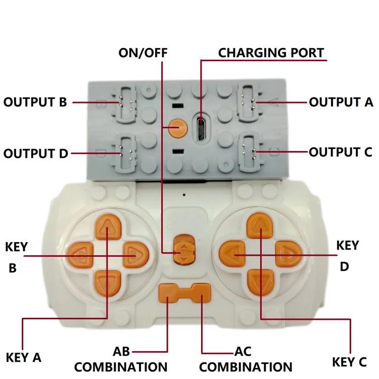 Technical Electronic Building Block MOC Refit Accessories Micro-motor RC Power Functions Parts Creative DIY Car Bricks Kids Toys - petguardiansupplies