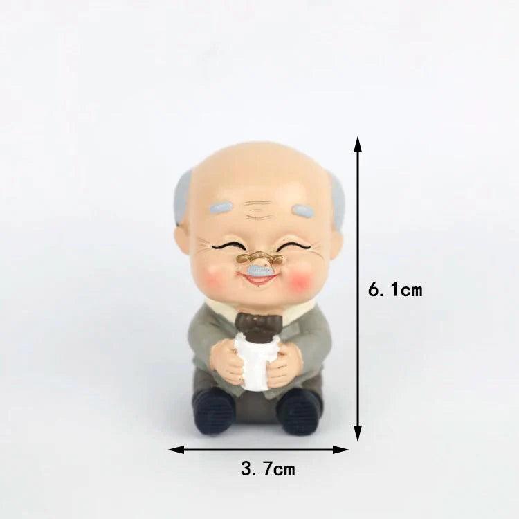 Longevity Grandma Grandpa Cake Topper for Old People Birthday Party Decoration Chinese Blessing Baking Supplies Dessert Gifts - petguardiansupplies