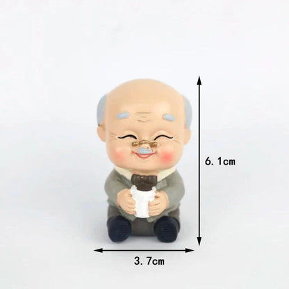 Longevity Grandma Grandpa Cake Topper for Old People Birthday Party Decoration Chinese Blessing Baking Supplies Dessert Gifts - petguardiansupplies