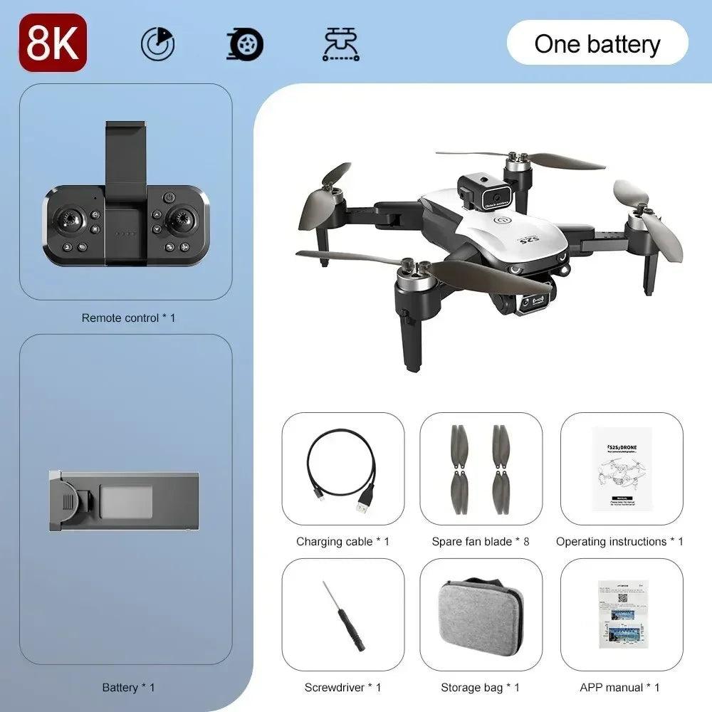 2024 New S2S RC Drone 8K HD Professional Dual Camera Brushless Motor Obstacle Avoidance Smart Aircraft Foldable Quadcopter Toys - petguardiansupplies