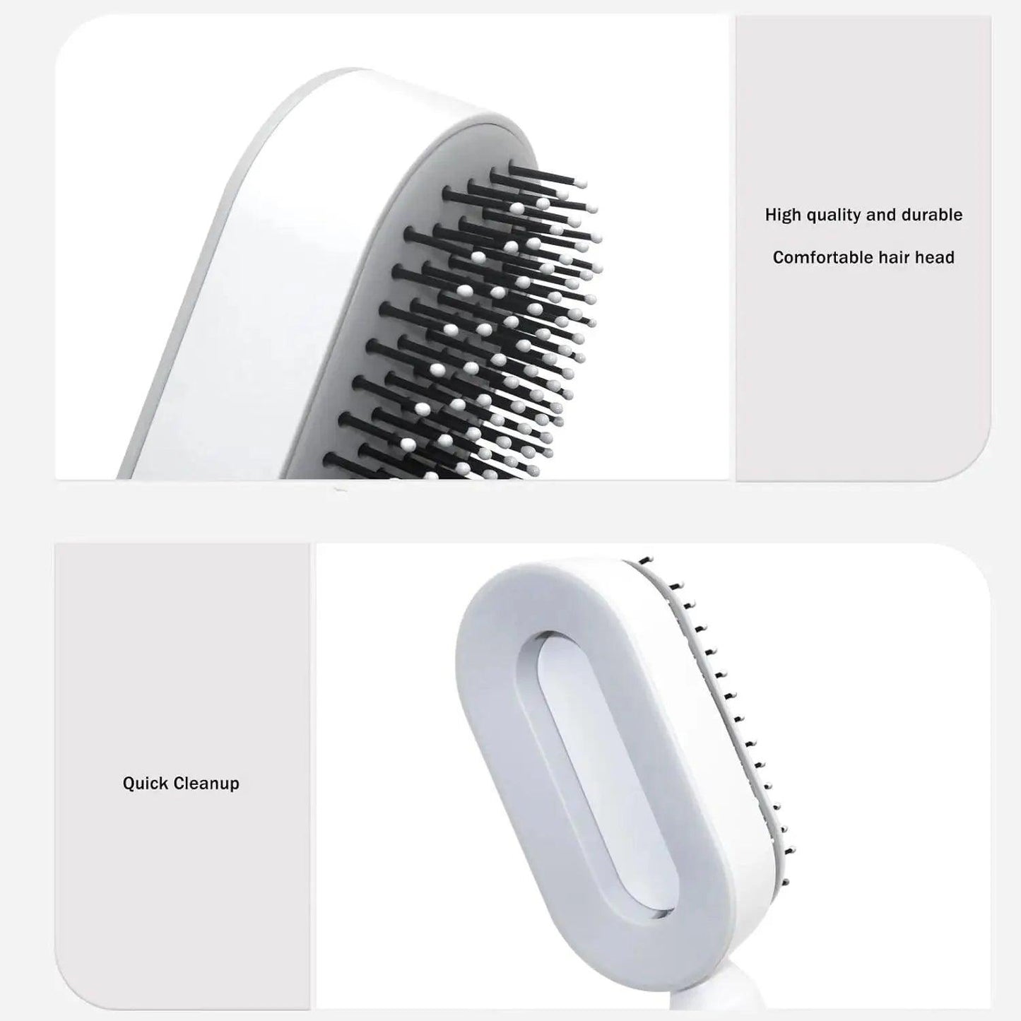 Self Cleaning Hair Brush, 3D Air Cushion Hair Brushes for Women, Airbag Massage Combs for Women, Hair Brush for Thick Hair - petguardiansupplies