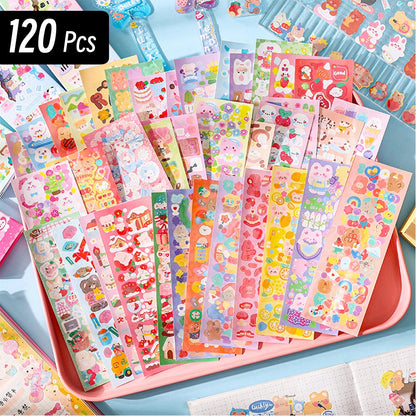 200p Kawaii Stickers for Kids Cute Stationary Aesthetic Diary Decoration Art Supplies Stickers for Scrapbooking Lot Korean Paper - petguardiansupplies