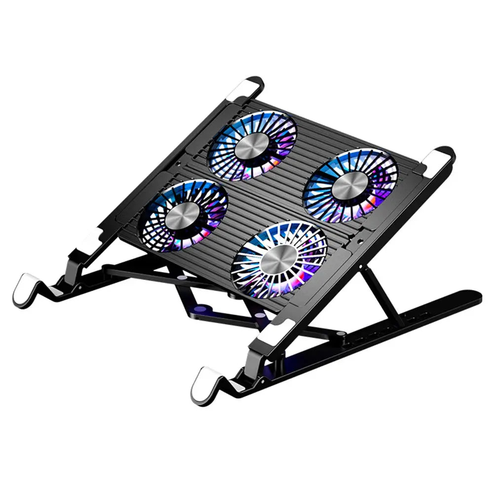 Laptop Cooler Base Stand with Cooling Fan Tablet Bracket Folding Holder Adjustable Notebook Stand for 11-17.3 inch Gaming Tablet - petguardiansupplies