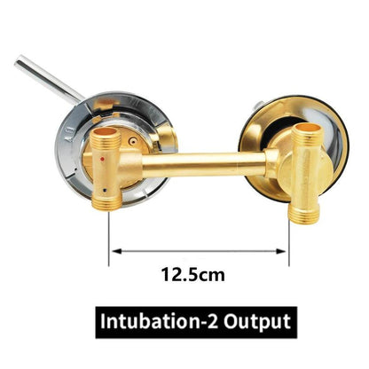 2/3/4/5 Ways Water Outlet Screw Thread Center Distance 10cm 12.5cm Mixing Valve Brass Bathroom Shower Mixer Faucet Tap Cabin - petguardiansupplies