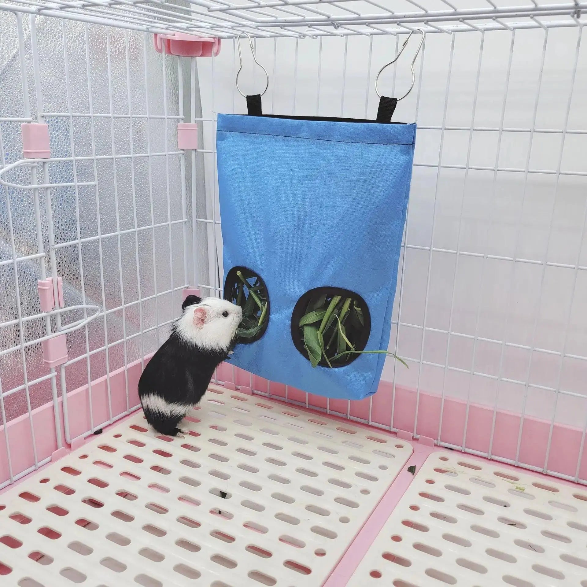 Hay Rabbit Distributor Hay Food Bag for Rabbits Large Hay Feeder Guinea Pig Small Anima Cage Assessories Bunny Hay Feeding Sack - petguardiansupplies