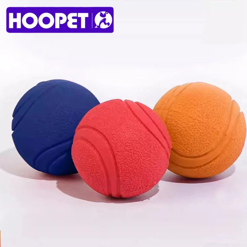 HOOPET Dog Toy Rubber Ball Bite-resistant Ball Toy for Dogs Puppy Teddy Pitbull Red Color Solid Ball S-XL Pet Supplies - petguardiansupplies