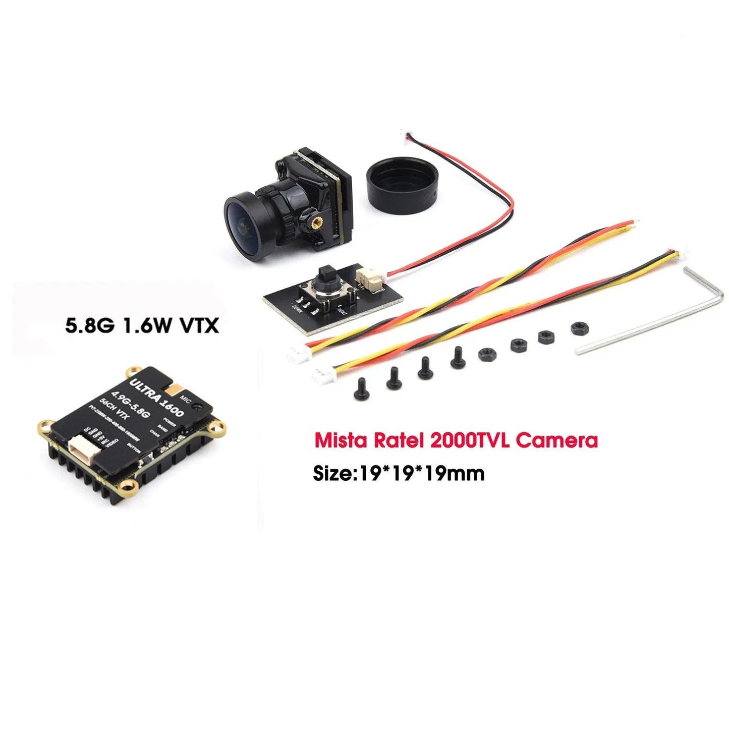 VTX2W5 5.8GHZ 1.6W / 2.5W 64CH FPV VTX Transmitter & 1500TVL / 1800TVL / 2000TVL Camera Receiver UVC for FPV RC Camera Drone - petguardiansupplies