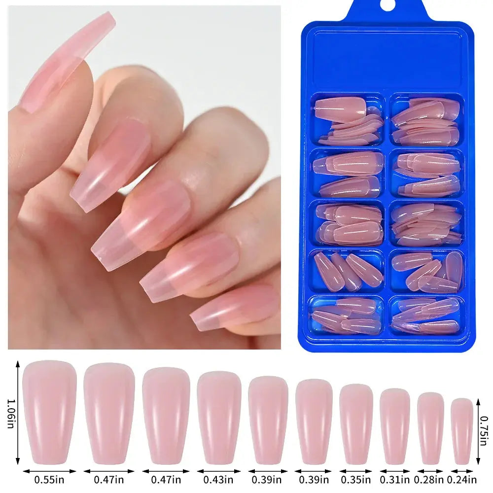 PINK Artificial Finger Nail Set-7