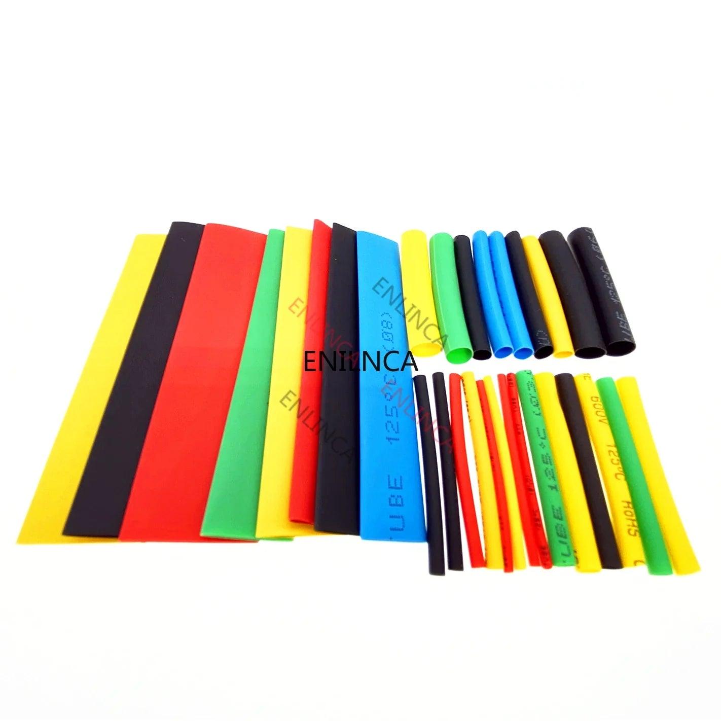 127-750pcs Heat-shrink Tubing Thermoresistant Tube Heat Shrink Wrapping Kit Electrical Connection Wire Cable Insulation Sleeving - petguardiansupplies