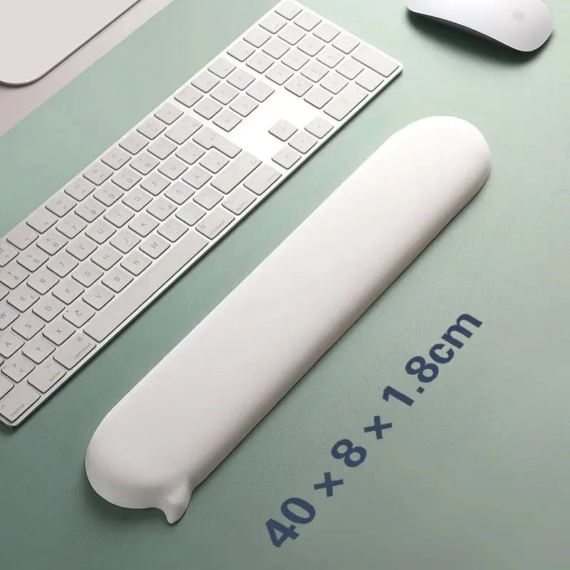 Chat Bubble Silicone Wrist Mouse Pad Keyboard Hand Rest Wrist Rest Palm Rest Wrist Pad Ergonomics White High Value Solid Color - petguardiansupplies