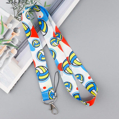 Volleyball Neck Strap Lanyards For Keychain Badge Holder ID Credit Card Pass Hang Rope CellPhone Charm Accessories Gifts - petguardiansupplies