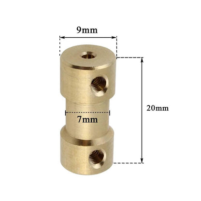 2/2.3/3/3.17/4/5/6mm N20 Motor Shaft Coupling Coupler Connector Sleeve Adapter Brass Transmission Joint for RC Boat Car Airplane - petguardiansupplies