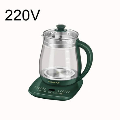 220V Jiuyang health pot multi-functional flower teapot glass stew tea pot 1.5L Portable Mini Multi Cooker Tea Dessert Cooker - petguardiansupplies