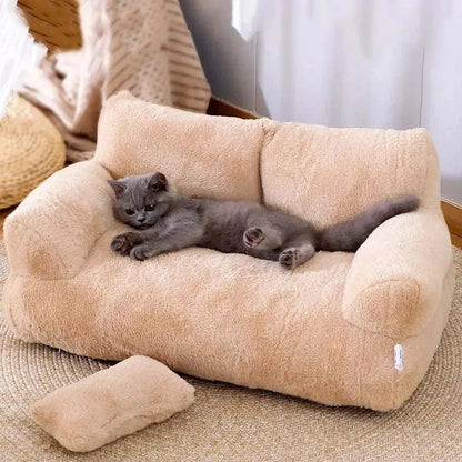 Luxury Cat Bed Sofa Winter Warm Cat Nest Pet Bed for Small Medium Dogs Cats Comfortable Plush Puppy Bed Pet Supplies - petguardiansupplies