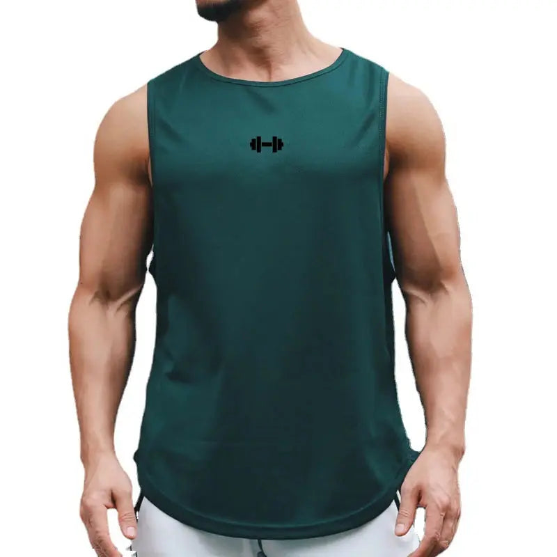 Summer Men's Gym Tank Top Fitness Training Clothing Quick-drying Loose Bodybuilding Sleeveless Shirt Men Fashion Basketball Vest - petguardiansupplies